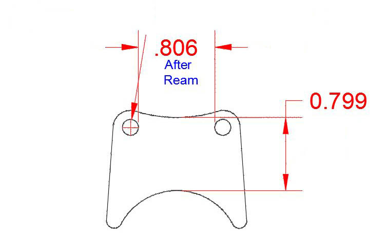 FC-288 Mounting Tab - Tall 4130