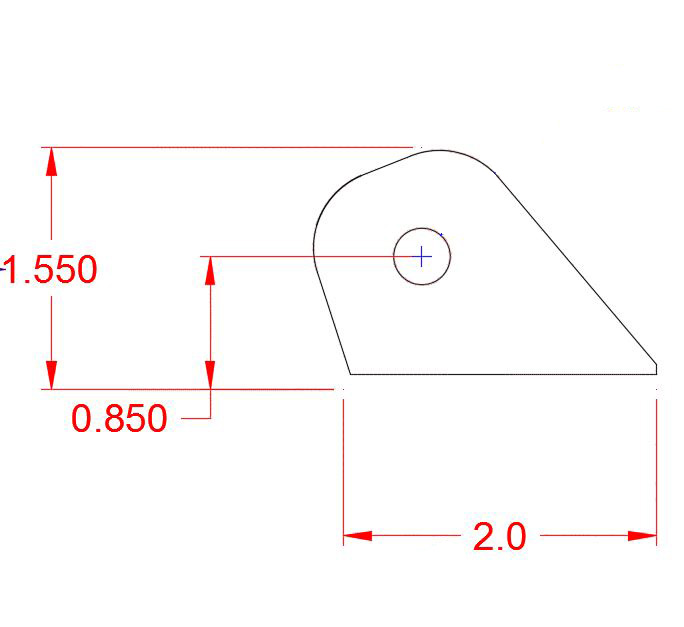Bellhousing Blow Back Tab - Ti