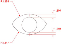 Vent Tab - 1" - 2 3/4" CAP
